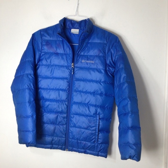 Columbia jacket kids boys large blue duck down - Picture 1 of 9